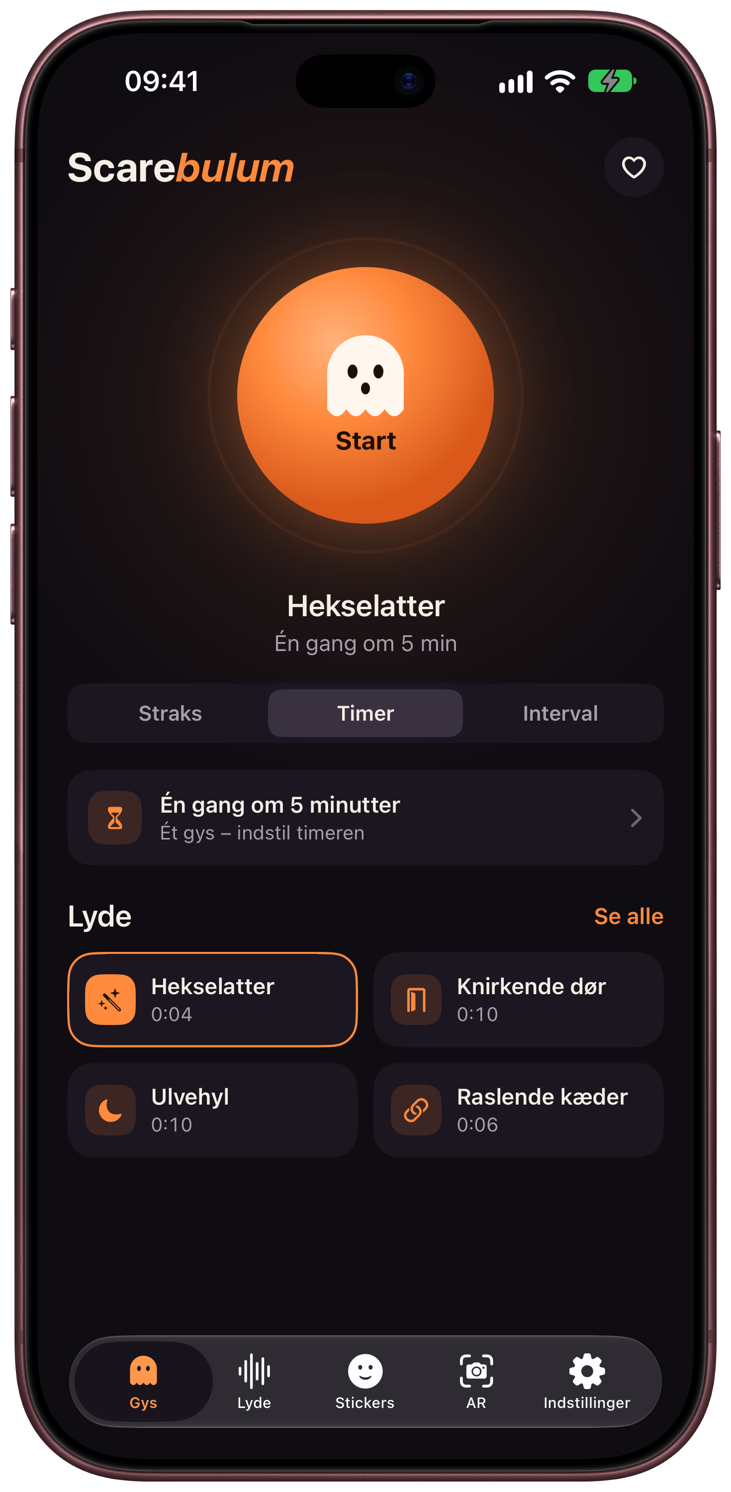 Scarebulum · Lyde og timere · iPhone