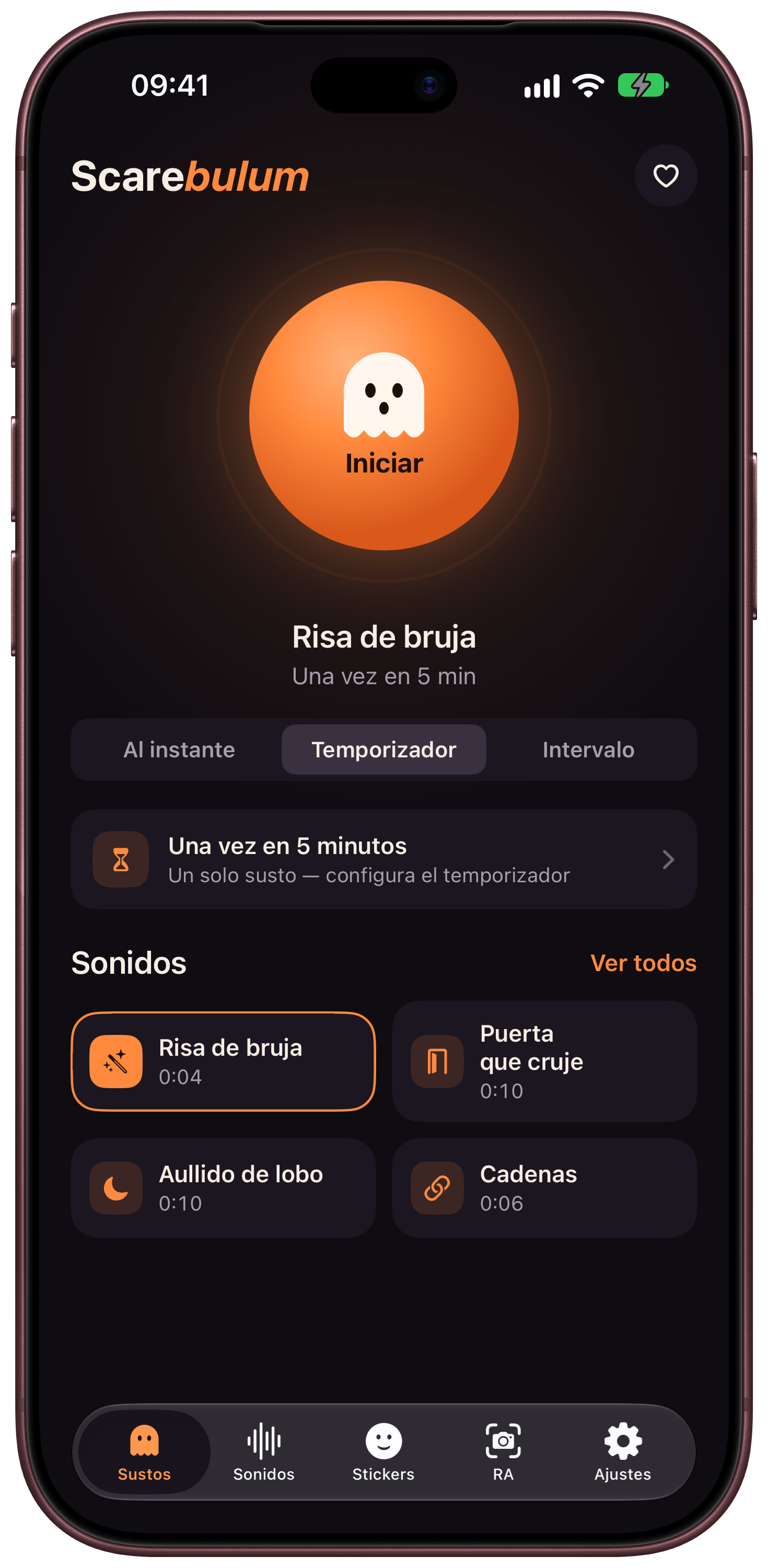 Scarebulum · Sonidos y tiempo · iPhone
