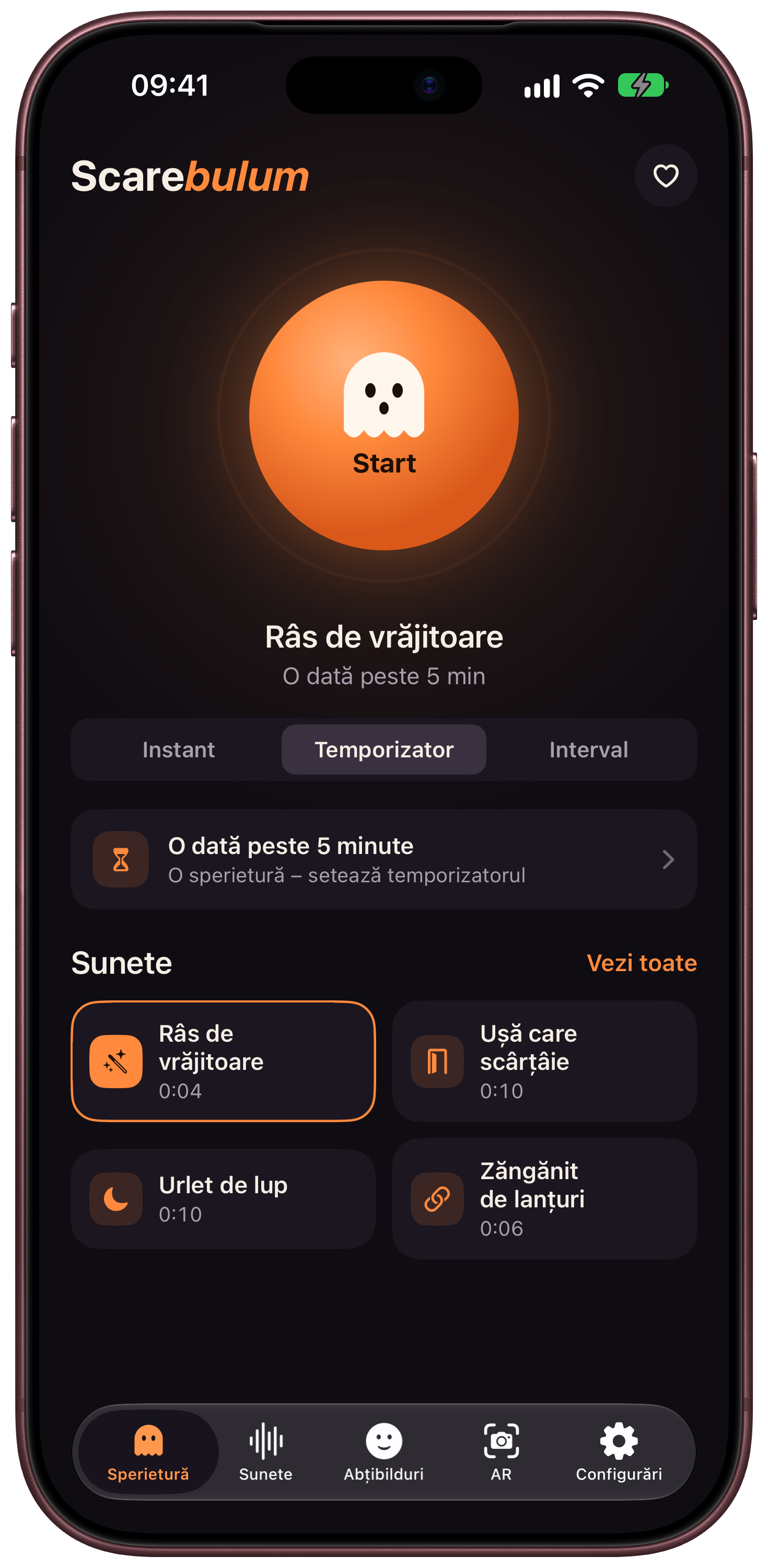 Scarebulum · Sunete și timp · iPhone